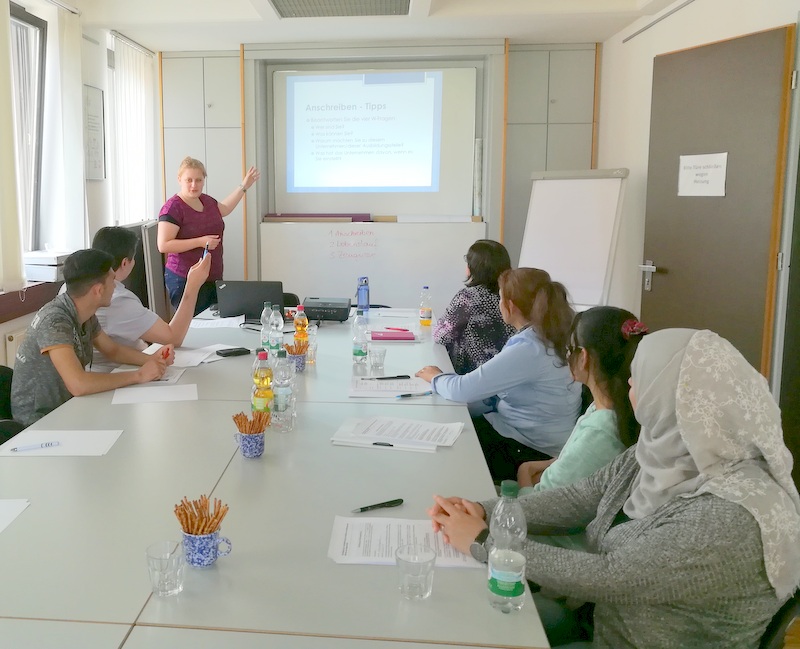 Bewerbungstraining für Geflüchtete am 10. Juli 2018