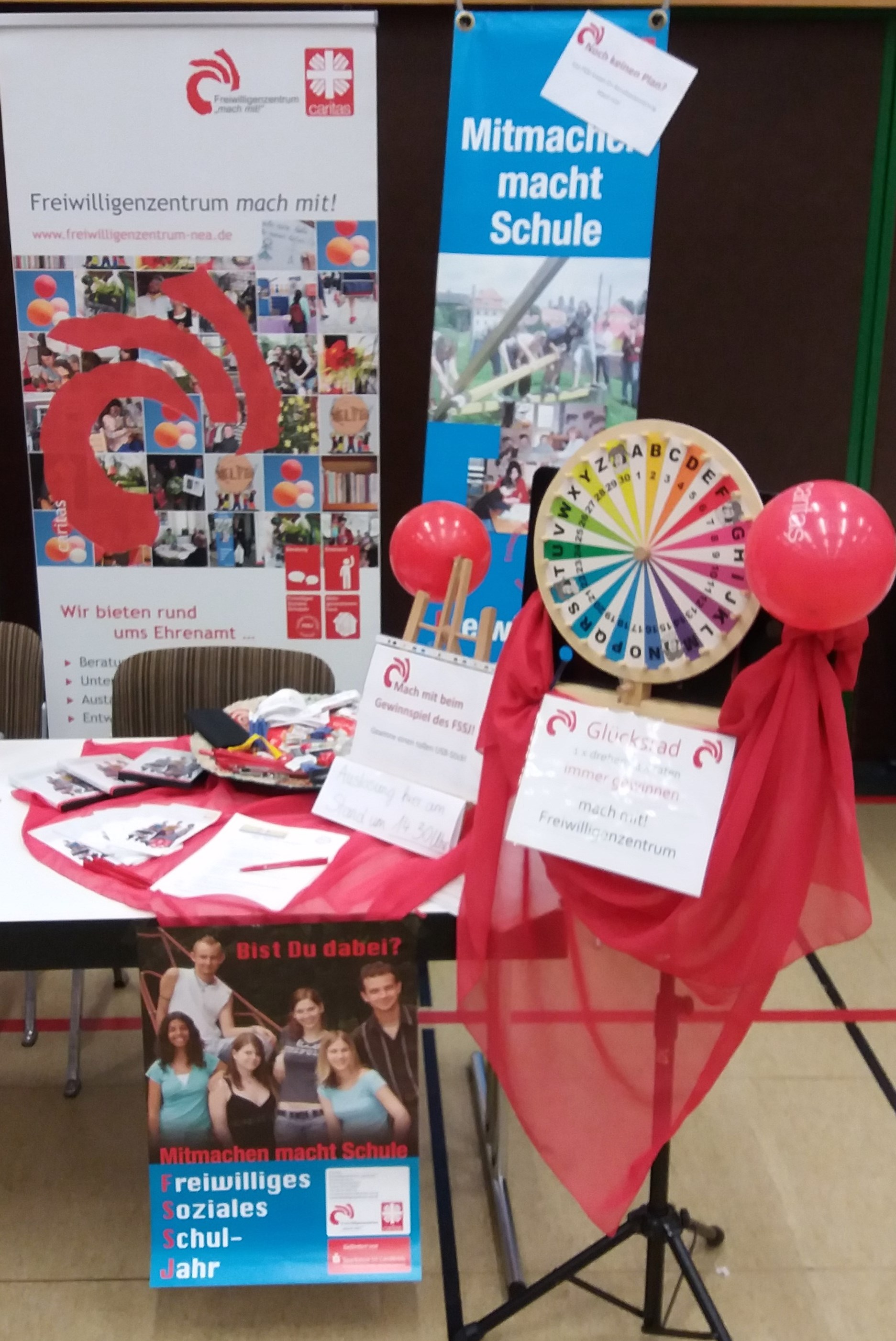 Der FSSJ-Stand bei der Ausbildungsplatzbörse