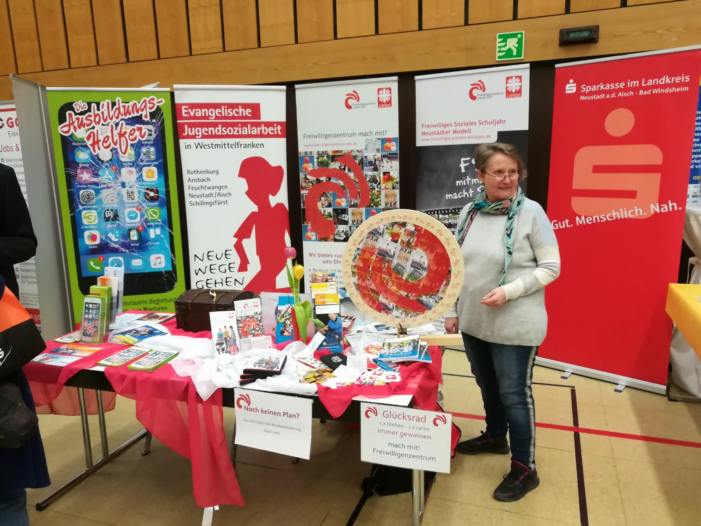 FSSJ-Stand bei der Ausbildungsplatzbörse am 10. März 2018