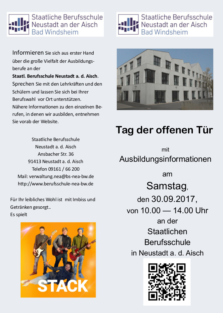 Berufsschule Flyer Seite 1
