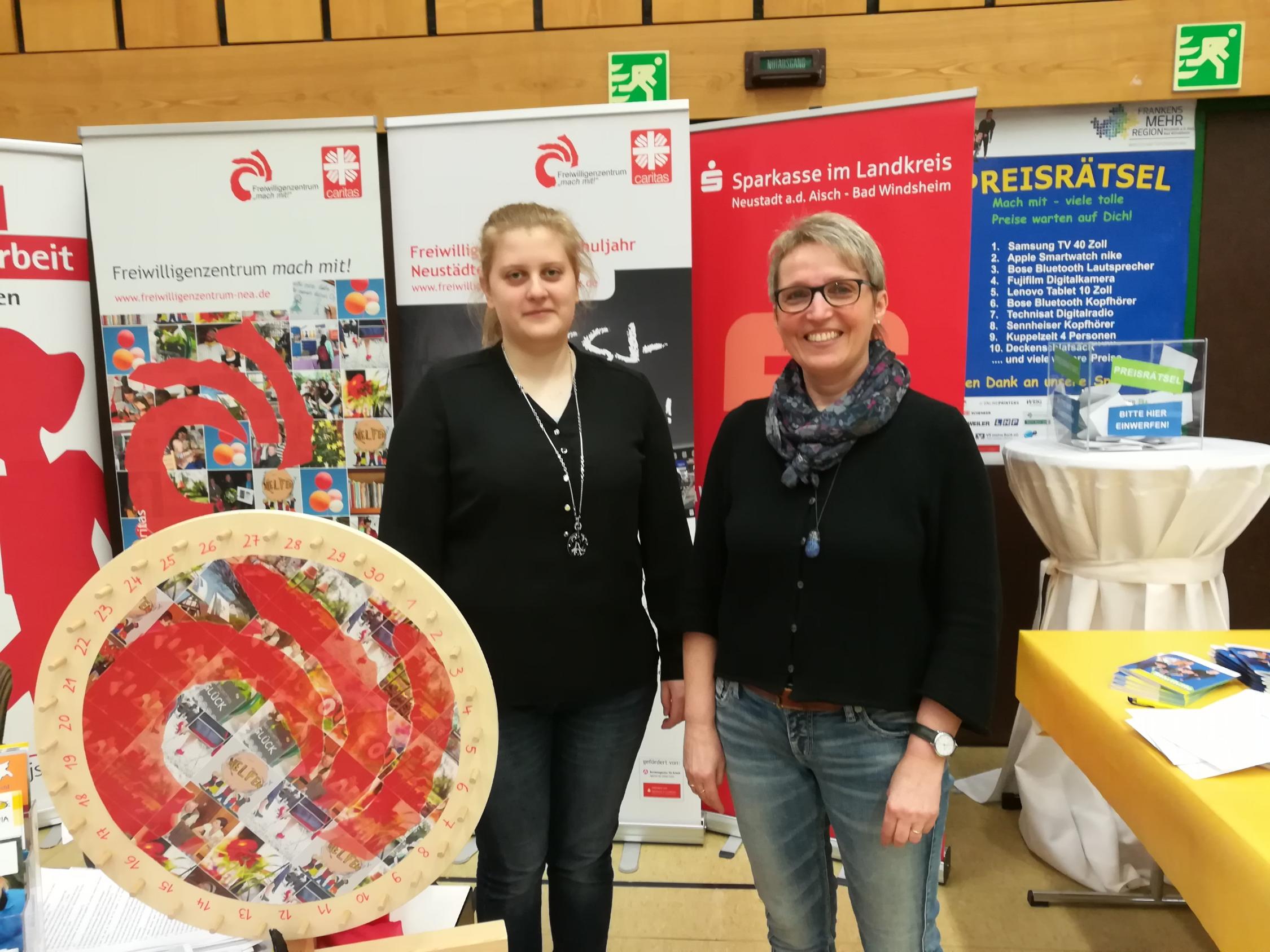 FSSJ-Stand bei der Ausbildungsplatzbörse am 10. März 2018, Team